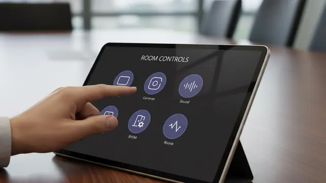 Q-SYS UCI on a boardroom touch panel